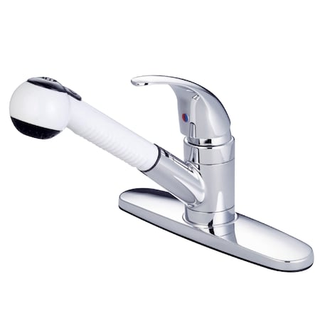 Kingston Brass Water Saving Legacy Pull-out Kitchen Faucet, Chrome GKB6701LL